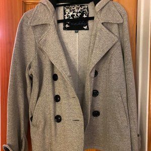 WINTER PEA COAT with HOOD & BUTTONS